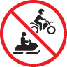 icône véhicules à moteur interdits