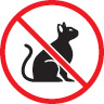 icône relâche d'animaux domestiques interdite