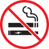 icône cigarette et vapoteuse interdites
