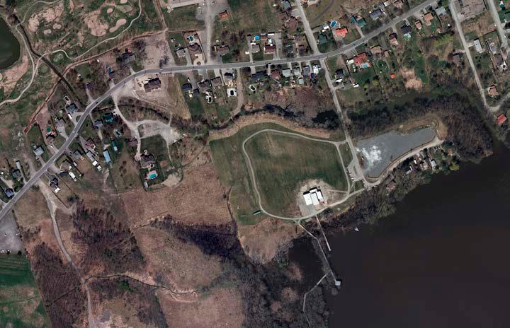 Photo aérienne du Parc de la rivière
