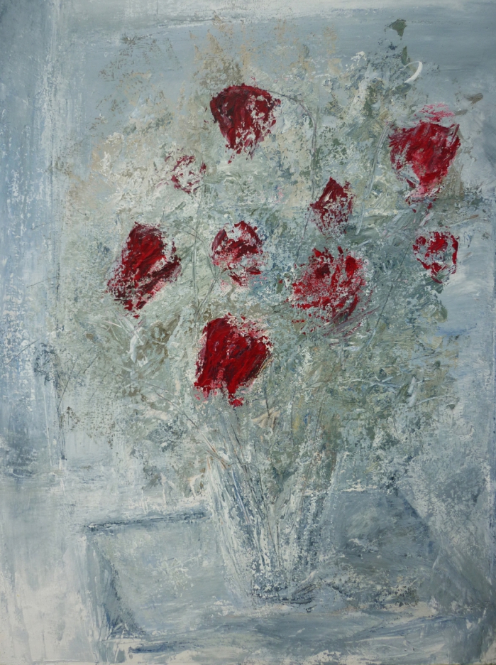 Photo de l'oeuve "Les roses fantômes dans l’atelier" de l'artiste François-René Despatis L’Écuyer