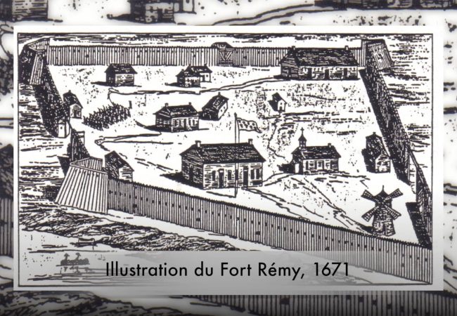 Illustration du Fort Rémy, 1671