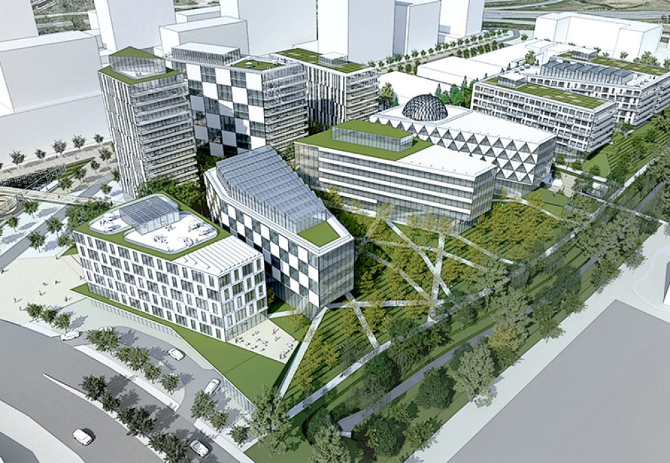 Plan architectural du quartier universitaire