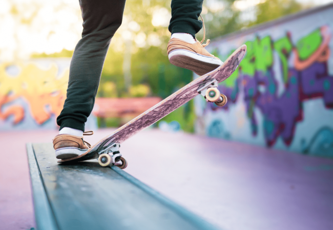 Image visuelle d'un skateboard