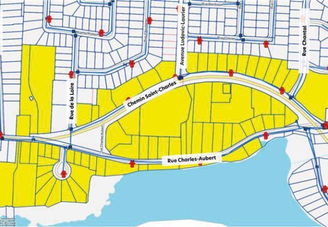 Aller à la page Travaux sur le chemin Saint-Charles et la rue Hervieux